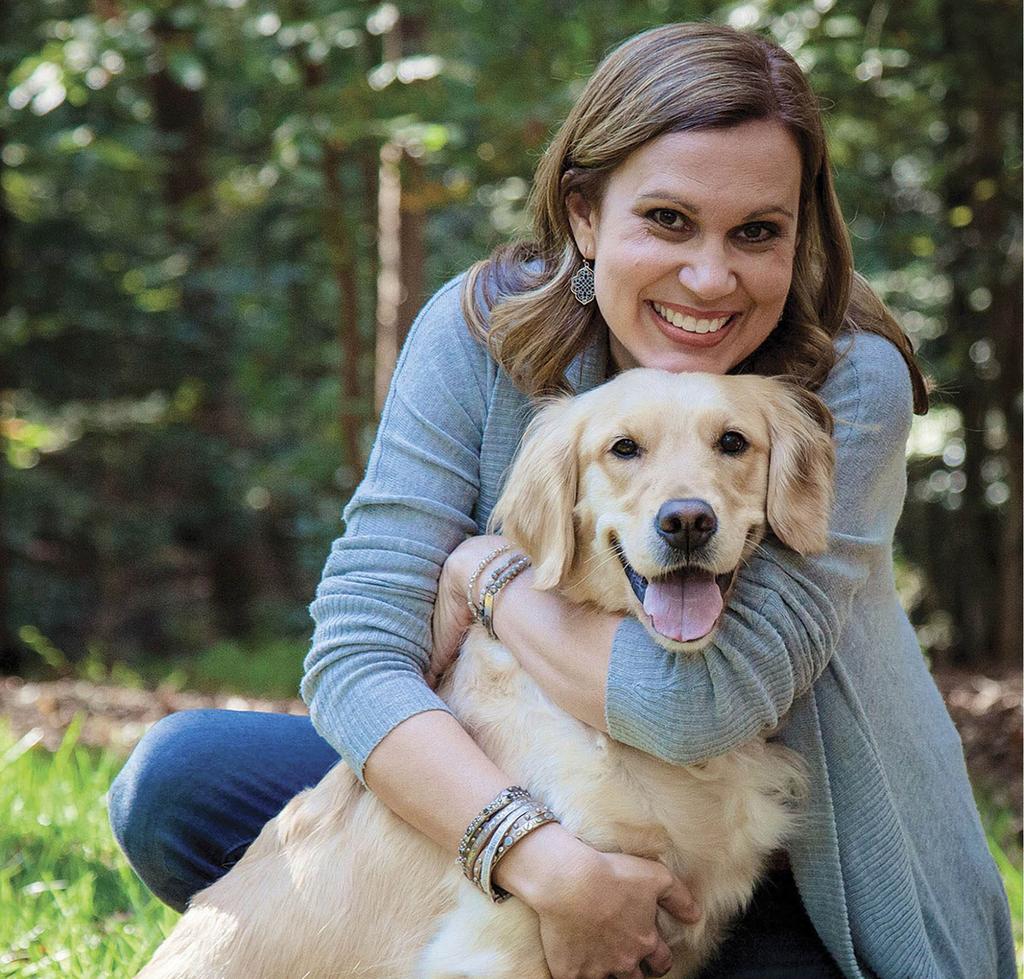 Jennifer Marshall Bleakley and her dog, Gracie