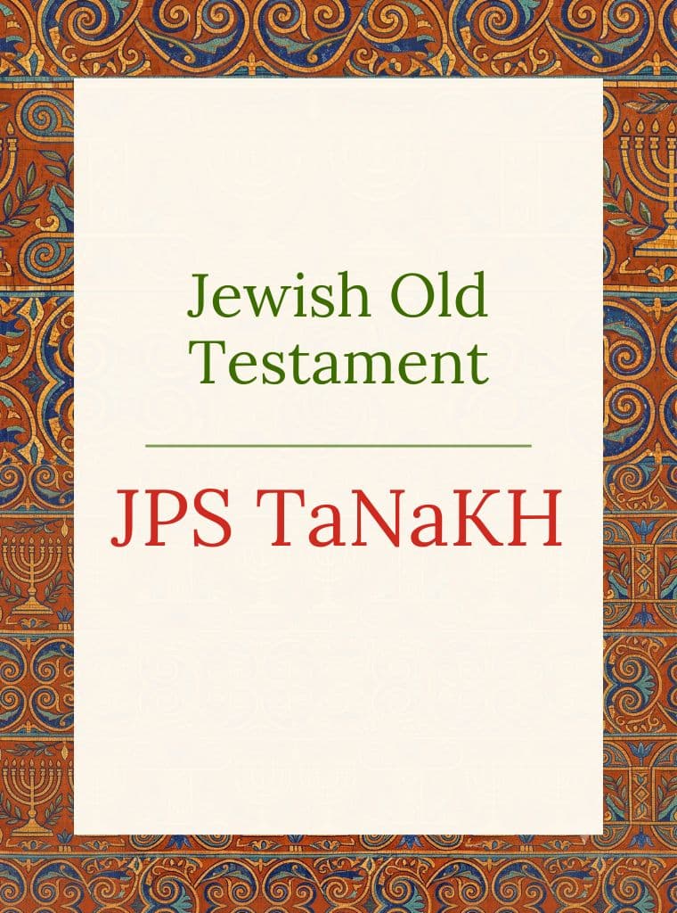 JPS TaNaKH - Jewish Old Testament cover