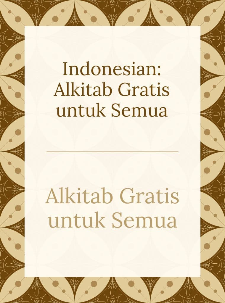 Indonesian: Alkitab Gratis Untuk Semua cover