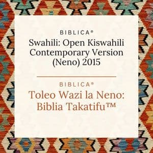 Swahili: Biblica® Open Kiswahili Contemporary Version (Neno) cover